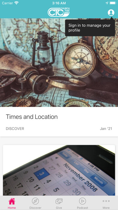 Emulate iPhone app CTC: Church That Cares using MyAndroid Emulate iPhone app CTC: Church That Cares using MyAndroid