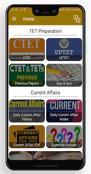Run android online APK CTET UPTET MPTET ALL TET Exam from MyAndroid or emulate CTET UPTET MPTET ALL TET Exam using MyAndroid