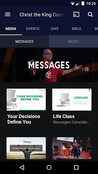 Emulate iPhone app CTK Community Church using MyAndroid Emulate iPhone app CTK Community Church using MyAndroid