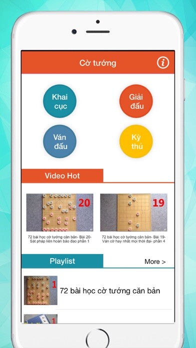 Emulate iPhone app Cờ tướng - khai cuoc the co using MyAndroid