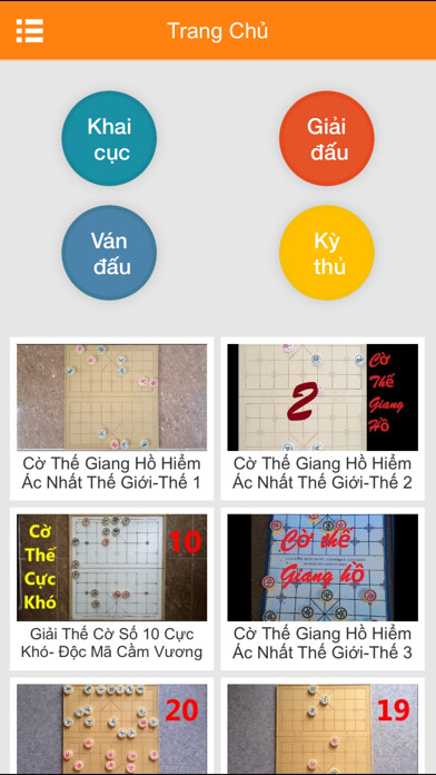 Emulate iPhone app Cờ tướng - video thế cờ, cờ úp trên Youtube using MyAndroid