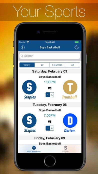 Emulate iPhone app CT Sports: HS Sports Schedules using MyAndroid Emulate iPhone app CT Sports: HS Sports Schedules using MyAndroid