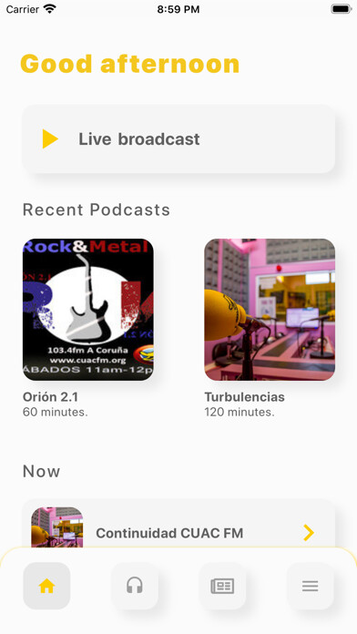 Emulate iPhone app CUAC FM using MyAndroid Emulate iPhone app CUAC FM using MyAndroid