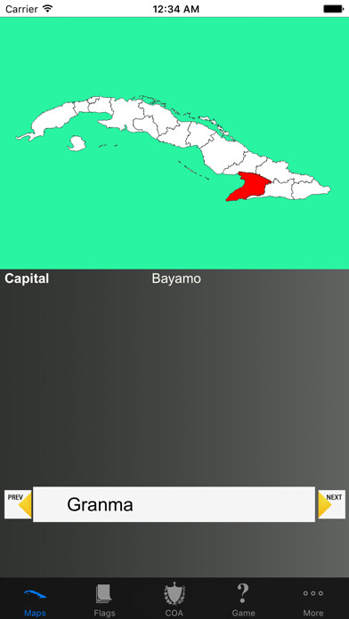 Emulate iPhone app Cuba Provinces Maps and Capitals using MyAndroid Emulate iPhone app Cuba Provinces Maps and Capitals using MyAndroid