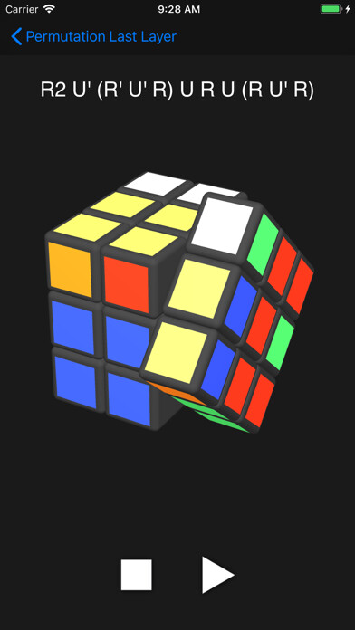 Emulate iPhone app Cube Algorithms Pro using MyAndroid