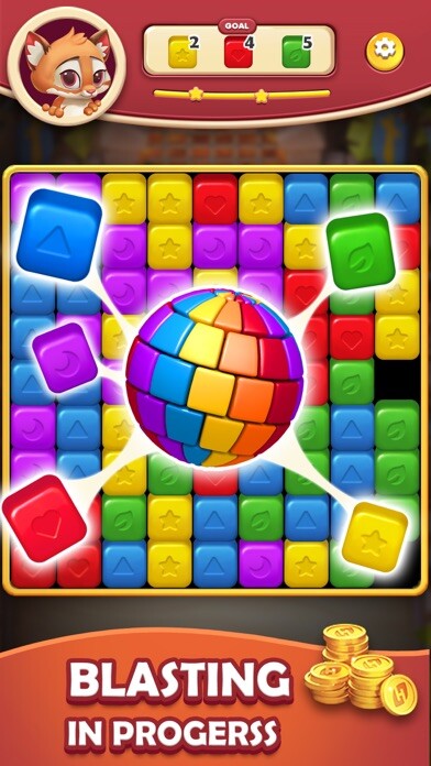 Emulate iPhone app Cube Blast: Clear Up Joy Fast using MyAndroid