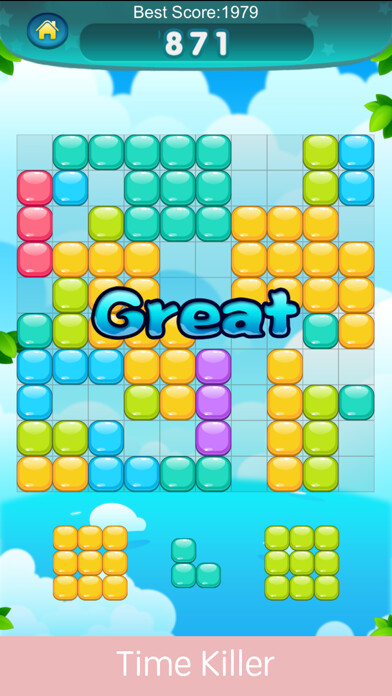 Emulate iPhone app Cube Crash-fun game for children using MyAndroid