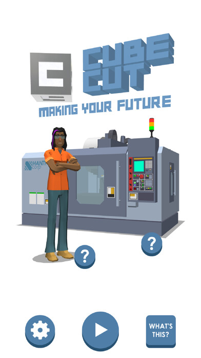 Emulate iPhone app Cube Cut: Making Your Future using MyAndroid