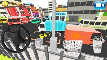 Emulate iPhone app Cube Garbage Truck Park:Drive in City using MyAndroid