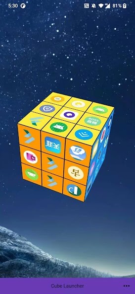 Run android online APK Cube Launcher from MyAndroid or emulate Cube Launcher using MyAndroid