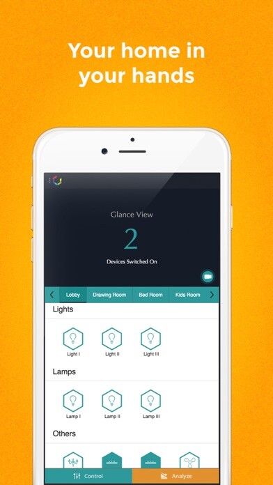 Emulate iPhone app Cubical Smart Homes using MyAndroid