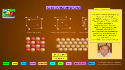 Emulate iPhone app Cubic Crystal Structures using MyAndroid Emulate iPhone app Cubic Crystal Structures using MyAndroid