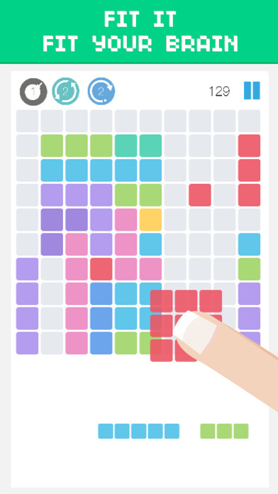 Emulate iPhone app Cubie Fill The Grid Puzzles Block Buddies using MyAndroid