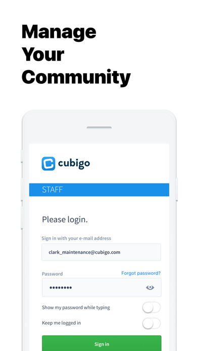 Emulate iPhone app Cubigo Staff using MyAndroid Emulate iPhone app Cubigo Staff using MyAndroid