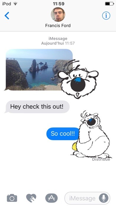 Emulate iPhone app Cubitus Stickers using MyAndroid Emulate iPhone app Cubitus Stickers using MyAndroid