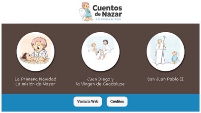 Emulate iPhone app Cuentos de Nazar Mobile using MyAndroid