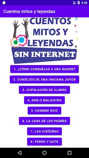 Run android online APK Cuentos mitos y leyendas from MyAndroid or emulate Cuentos mitos y leyendas using MyAndroid