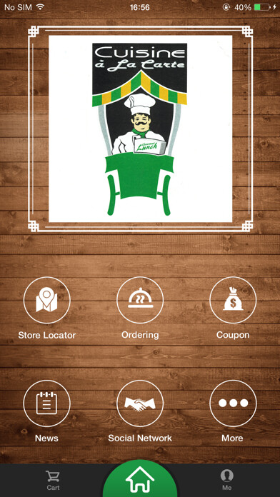 Emulate iPhone app Cuisine a la Carte using MyAndroid