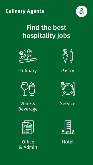 Emulate iPhone app Culinary Agents Jobs using MyAndroid