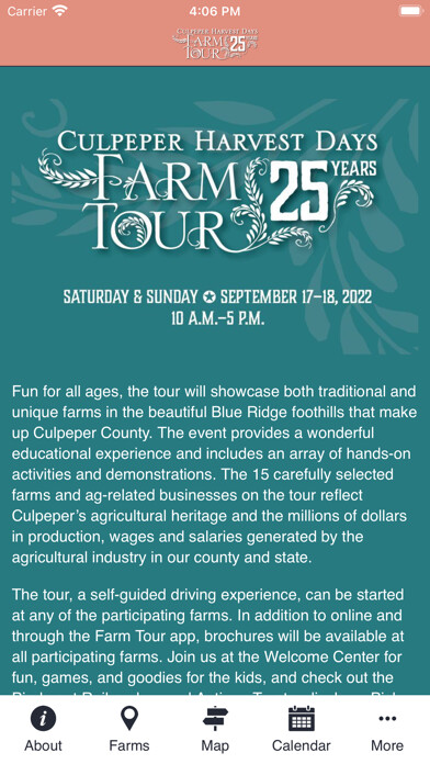 Emulate iPhone app Culpeper County Farm Tour using MyAndroid Emulate iPhone app Culpeper County Farm Tour using MyAndroid