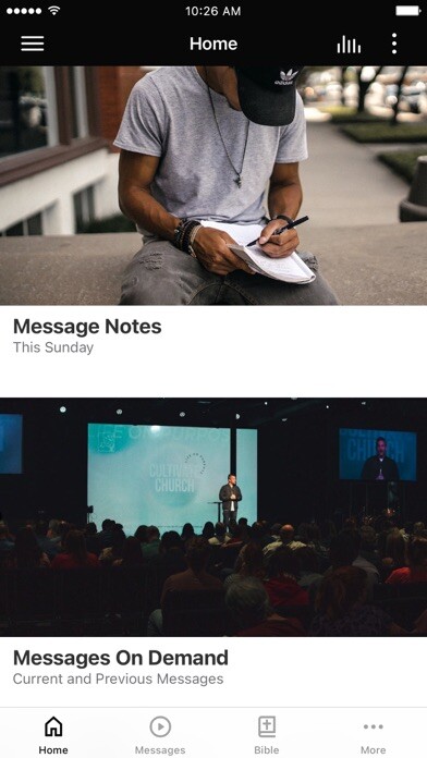 Emulate iPhone app Cultivate Church Mobile using MyAndroid Emulate iPhone app Cultivate Church Mobile using MyAndroid