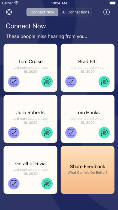 Emulate iPhone app Cultivator - Stay Connected using MyAndroid