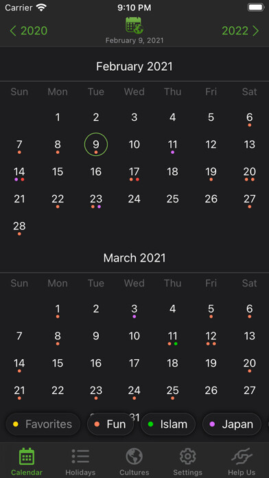 Emulate iPhone app Cultures Calendar using MyAndroid Emulate iPhone app Cultures Calendar using MyAndroid