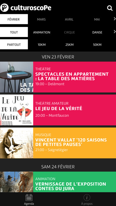 Emulate iPhone app culturoscoPe - agenda culturel using MyAndroid Emulate iPhone app culturoscoPe - agenda culturel using MyAndroid