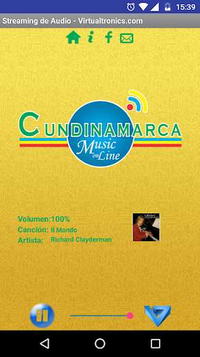 Run android online APK Cundinamarca Music On Line from MyAndroid or emulate Cundinamarca Music On Line using MyAndroid