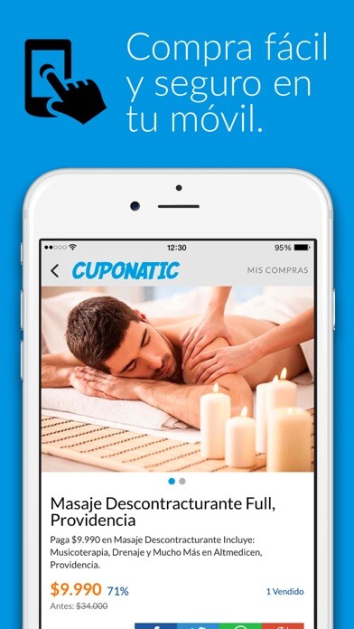 Emulate iPhone app Cuponatic using MyAndroid