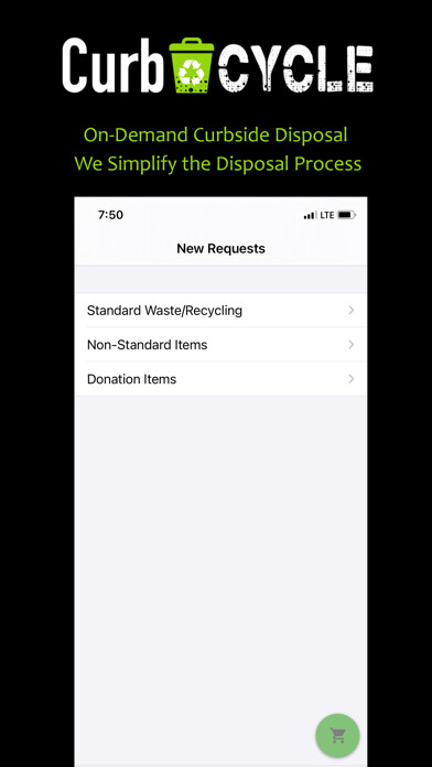 Emulate iPhone app CurbCycle - Customer using MyAndroid Emulate iPhone app CurbCycle - Customer using MyAndroid