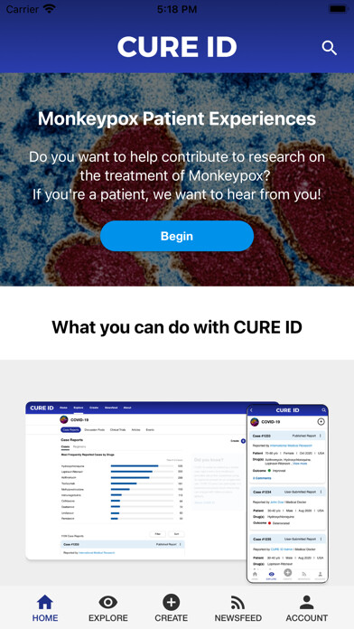 Emulate iPhone app CURE ID using MyAndroid