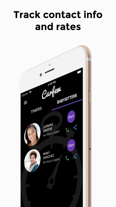 Emulate iPhone app Curfew : The Babysitter Timer using MyAndroid