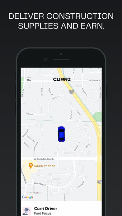 Emulate iPhone app Curri Driver using MyAndroid