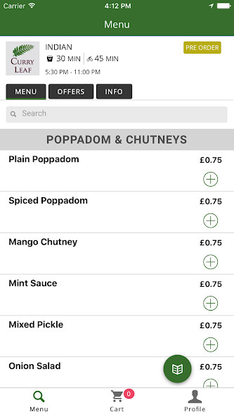 Run android online APK Curry Leaf Indian Takeaway Restaurant from MyAndroid or emulate Curry Leaf Indian Takeaway Restaurant using MyAndroid