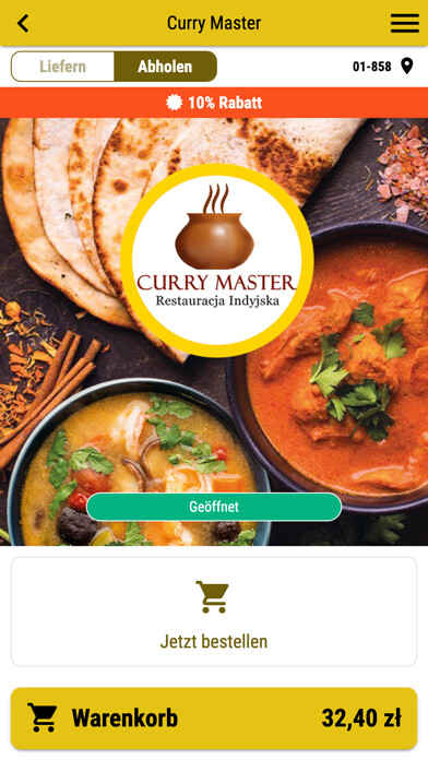 Emulate iPhone app Curry Master Warszawa using MyAndroid Emulate iPhone app Curry Master Warszawa using MyAndroid