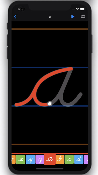Emulate iPhone app cursiva lite using MyAndroid