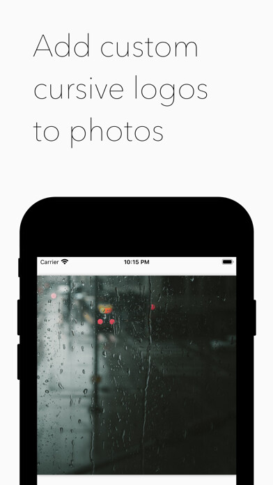 Emulate iPhone app Cursive Logo using MyAndroid