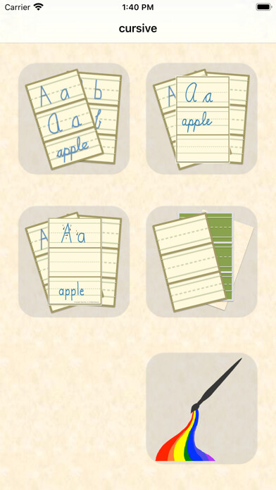 Emulate iPhone app cursive using MyAndroid