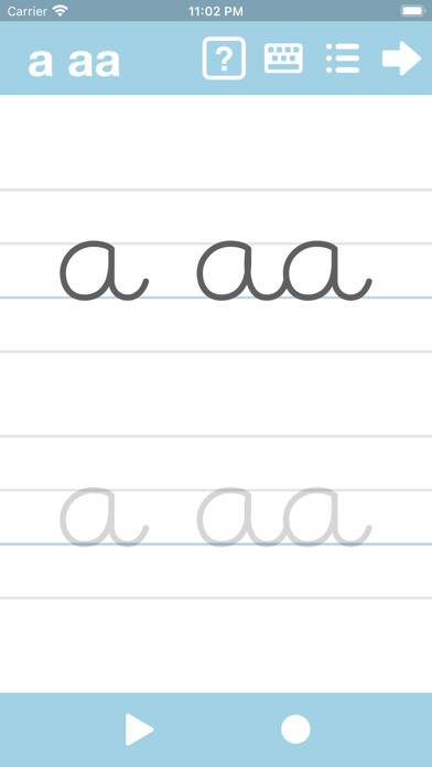 Emulate iPhone app Cursive Writing App@ abCursive using MyAndroid Emulate iPhone app Cursive Writing App@ abCursive using MyAndroid