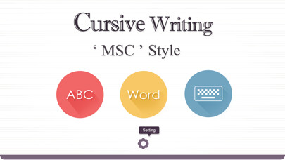 Emulate iPhone app Cursive Writing MSC Style using MyAndroid Emulate iPhone app Cursive Writing MSC Style using MyAndroid