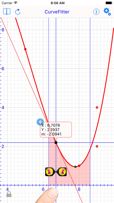 Emulate iPhone app Curve Fit Graph Calc Lite using MyAndroid Emulate iPhone app Curve Fit Graph Calc Lite using MyAndroid