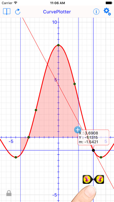 Emulate iPhone app Curve Plot Graph Calculator using MyAndroid Emulate iPhone app Curve Plot Graph Calculator using MyAndroid