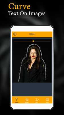Emulate Android APK Curve Text On Image Emulate Android APK Curve Text On Image