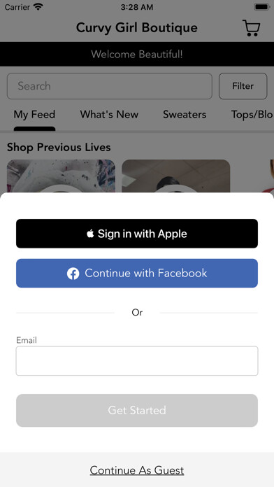 Emulate iPhone app Curvy Girl Boutique using MyAndroid Emulate iPhone app Curvy Girl Boutique using MyAndroid