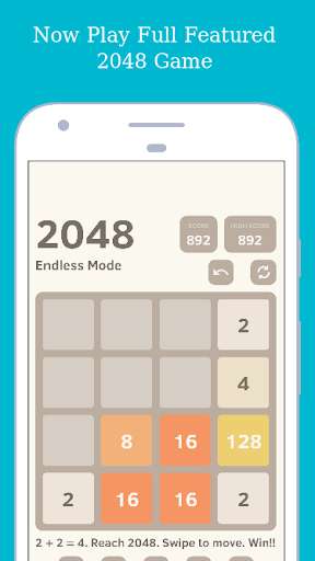 Run android online APK Custom 2048 from MyAndroid or emulate Custom 2048 using MyAndroid