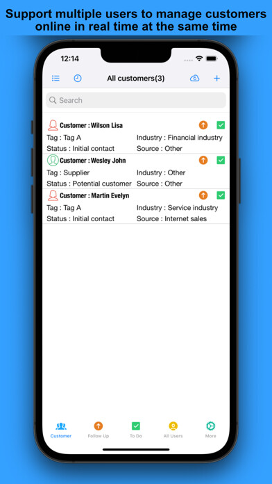 Emulate iPhone app Customer Management Online using MyAndroid Emulate iPhone app Customer Management Online using MyAndroid