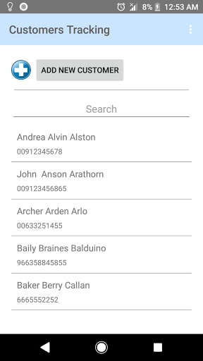 Run android online APK Customers Tracking from MyAndroid or emulate Customers Tracking using MyAndroid