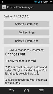 Emulate Android APK CustomFont Manager