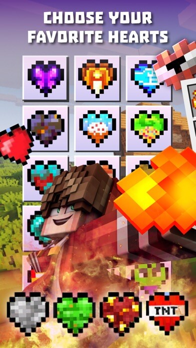 Emulate iPhone app Custom Heart Mod for Minecraft using MyAndroid